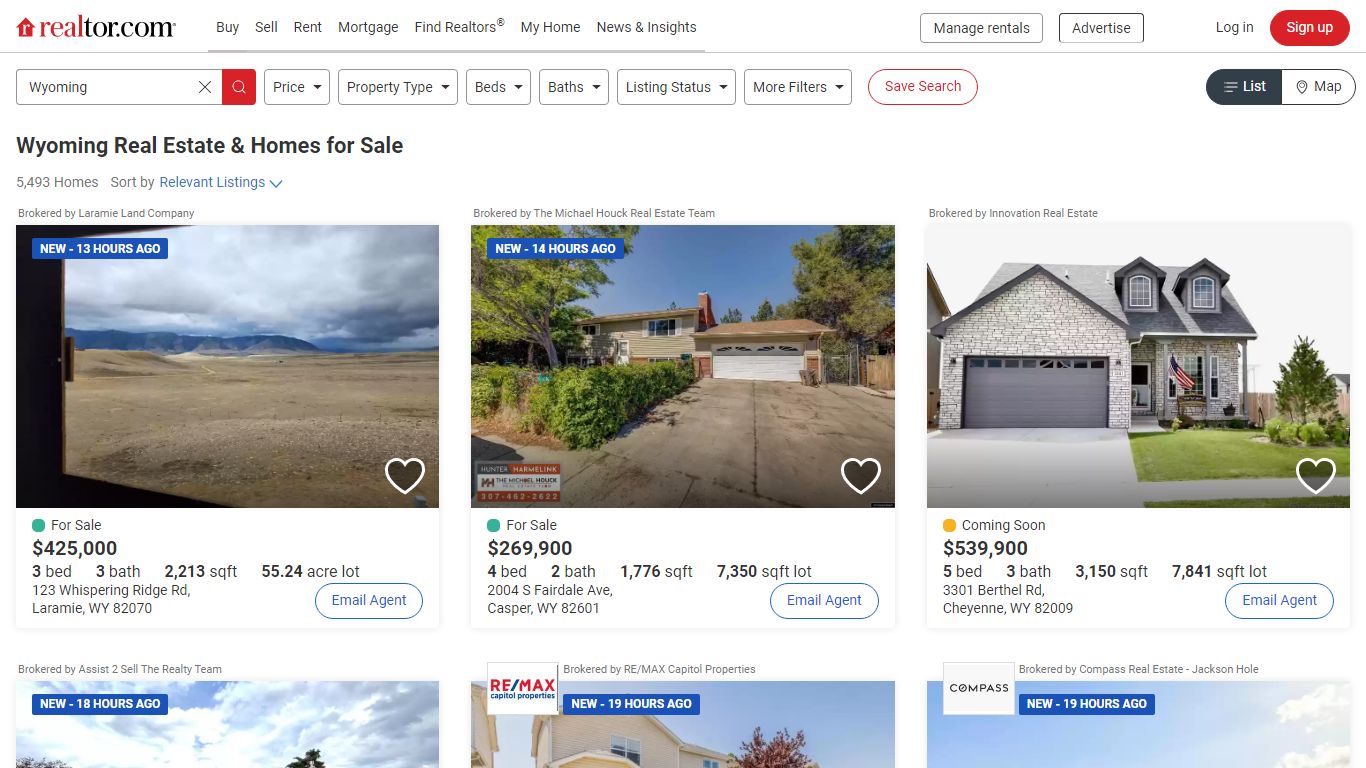 Wyoming Real Estate & WY Homes for Sale | realtor.com®